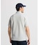 マンシングウェア MUNSINGWEAR ストレッチシアサッカーストライプ台襟付き半袖ポロシャツ
