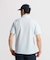 マンシングウェア MUNSINGWEAR ストレッチシアサッカーストライプ台襟付き半袖ポロシャツ