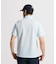 マンシングウェア MUNSINGWEAR ストレッチシアサッカーストライプ台襟付き半袖ポロシャツ