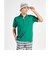 マンシングウェア MUNSINGWEAR サンスクリーンNIRハイゲージ鹿の子パッチワーク半袖シャツ