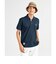 マンシングウェア MUNSINGWEAR サンスクリーンNIRハイゲージ鹿の子パッチワーク半袖シャツ