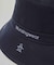 コットンツイルペンギン飛び柄刺しゅうバケットハット