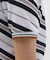 マンシングウェア MUNSINGWEAR 吸汗速乾 バイアスストライプ裾リブ半袖ポロシャツ