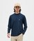 ストレッチ毛混天竺長袖モックネックシャツ