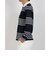 マンシングウェア MUNSINGWEAR 吸汗速乾先染めボーダー長袖ポロシャツ