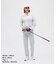 マンシングウェア MUNSINGWEAR 吸汗速乾先染めボーダー長袖ポロシャツ