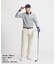 マンシングウェア MUNSINGWEAR Sunscreen NIR 細線バーズボーダー長袖ポロシャツ