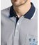 マンシングウェア MUNSINGWEAR Sunscreen NIR 細線バーズボーダー長袖ポロシャツ
