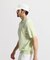 マンシングウェア MUNSINGWEAR 細線ボーダー半袖ニットポロシャツ
