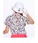 ルコックスポルティフ ゴルフ le coq sportif golf カラーブロック総柄半袖シャツ