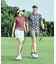 ルコックスポルティフ ゴルフ le coq sportif golf 小柄プリント半袖シャツ