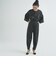 【別注】金子綾×TOMORROWLAND ウェットフェイクレザー ラッフルスリーブブラウス