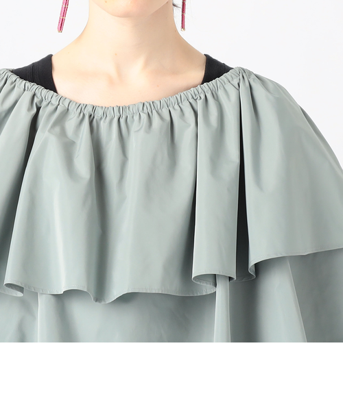 Tomorrowland×金子綾】ポリエステルシルクタフタチュチュブラウス 別注