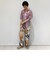 ハンドペインティングプリント イージーストレートパンツ