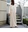 ラメジャージー ウエストギャザーセミワイドパンツ