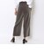 ポリエステルベルベット クロップドストレートパンツ