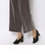 ポリエステルベルベット クロップドストレートパンツ