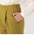 ポリエステルウールツイル タックテーパードパンツ