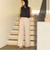 シャンブレーツイル ベルテッドワイドパンツ
