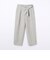リネンレーヨン ワイドクロップドパンツ