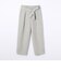 リネンレーヨン ワイドクロップドパンツ