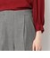 ウールハウンドトゥース フロントタッククロップドパンツ