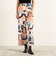 シェイププリント イージーストレートパンツ