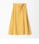 セルロースツイル ベルテッドフレアスカート