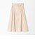 セルロースツイル ベルテッドフレアスカート