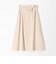 セルロースツイル ベルテッドフレアスカート
