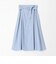 セルロースツイル ベルテッドフレアスカート