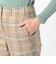 レーヨンチェックプリント サイドボタンパンツ