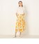H.ムタビリスプリント タックプリーツロングスカート