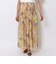 ポリエステルプリント タックマキシスカート