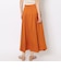 キュプラポリエステル ロングフレアスカート