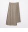 リキッドジョーゼット アシンメトリープリーツスカート