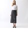 レーヨンコットンコーデュロイ Iラインタイトスカート