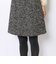 アクリルウールカラーミックスツイード トラペーズスカート