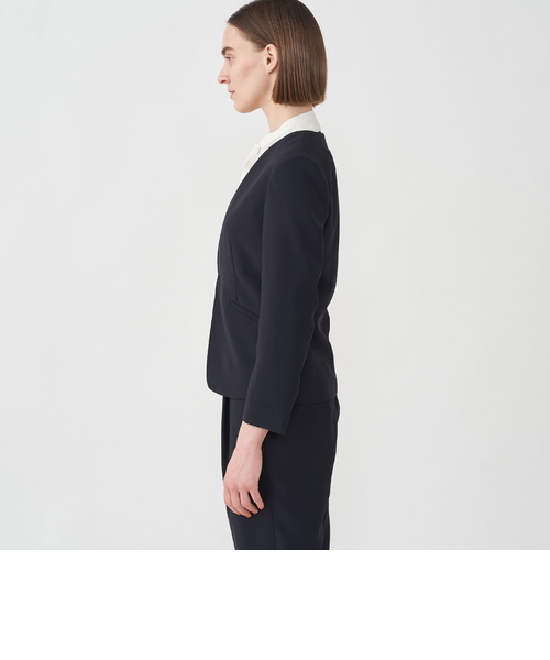 美品/2023年✨ボールジィ コンフォートストレッチツイル ノーカラージャケット BALLSEY（ボールジィ）の「コンフォートストレッチツイル ノー