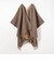 ウールナイロン ショールポンチョ