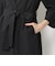 レーヨンコットン ベルテッドノーカラーコート