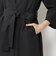 レーヨンコットン ベルテッドノーカラーコート