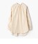 コットンリネン ギャザーチュニックブラウス