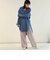 コットンライトデニム ロングシャツ
