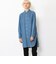コットンライトデニム ロングシャツ