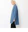 コットンライトデニム ロングシャツ
