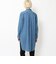 コットンライトデニム ロングシャツ