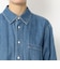 コットンライトデニム ロングシャツ