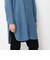 コットンライトデニム ロングシャツ