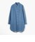 コットンライトデニム ロングシャツ